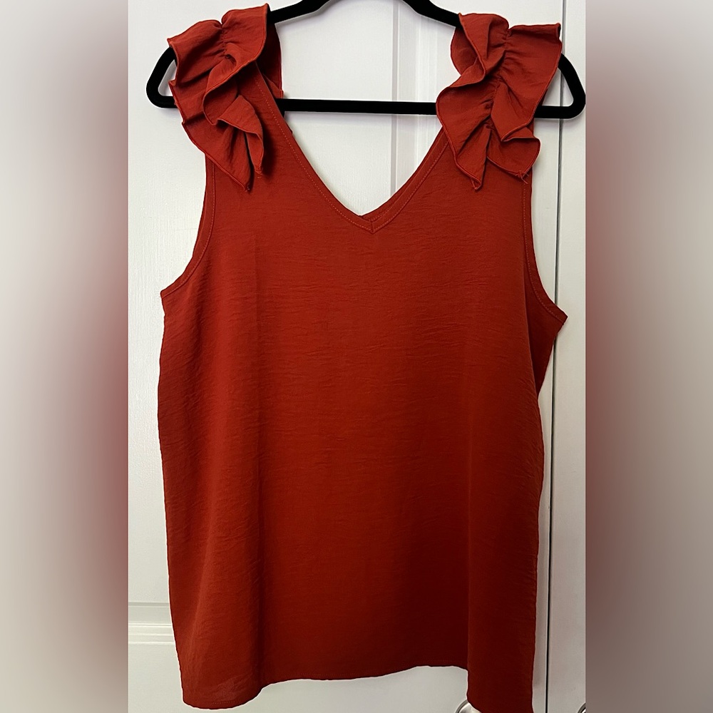 BN Beautiful Rust DressierTank!!Size LG